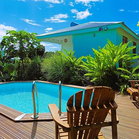 Kaz A Klemence Gite Creole Avec Piscine Et Table Dhotes A Anse Bertrand Exterior photo